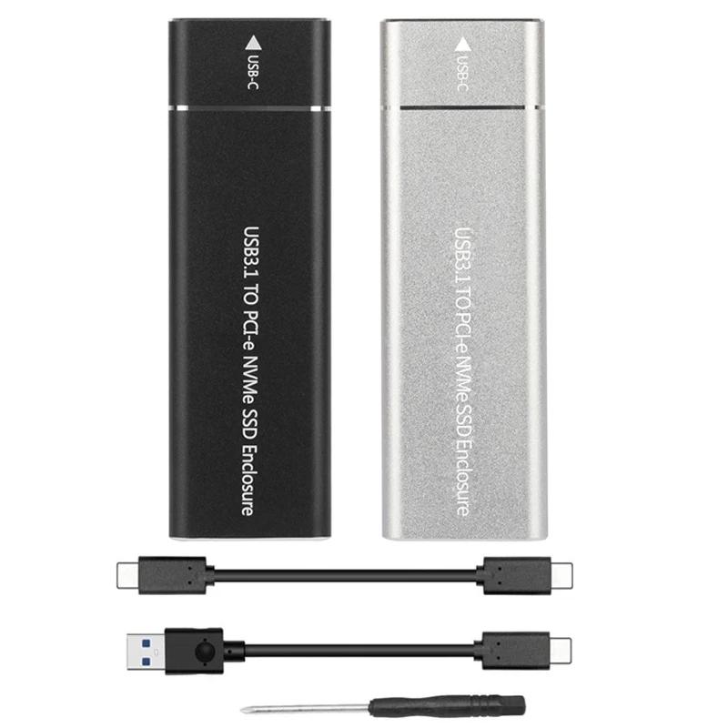 M2 SSD ̽ NVME Ŭ M.2 to USB Ÿ C 3.1 SSD  NVME PCIE M Key SSD ũ ڽ, M.2 SSD ̽ HD  Ŭ
